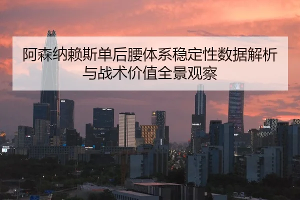 阿森纳赖斯单后腰体系稳定性数据解析与战术价值全景观察
